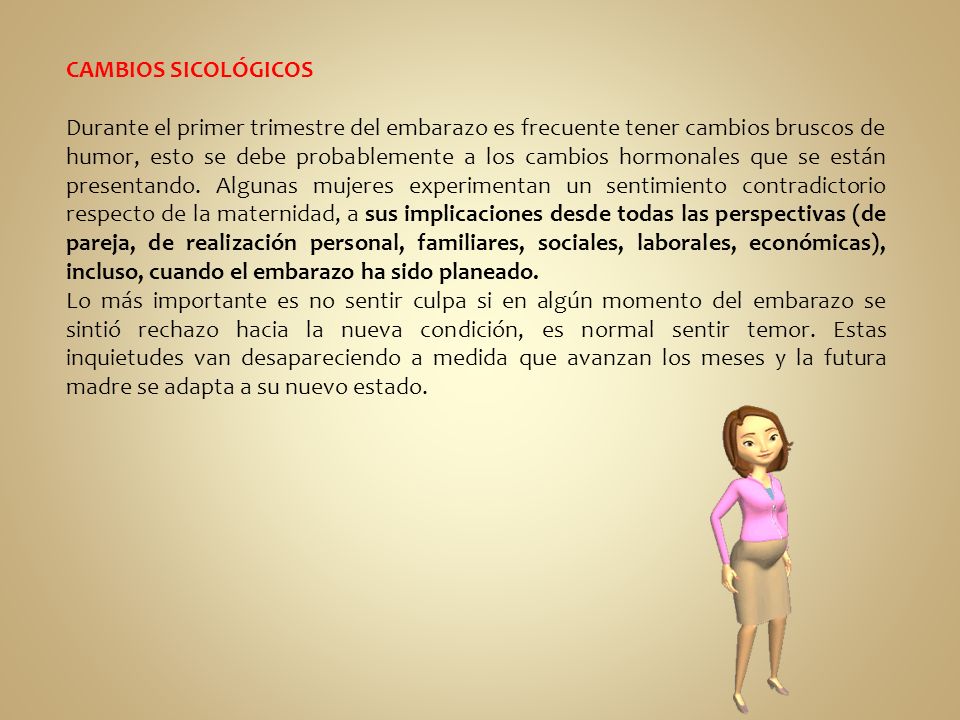 Cambios anatomicos y fisiologicos en el embarazo por trimestre